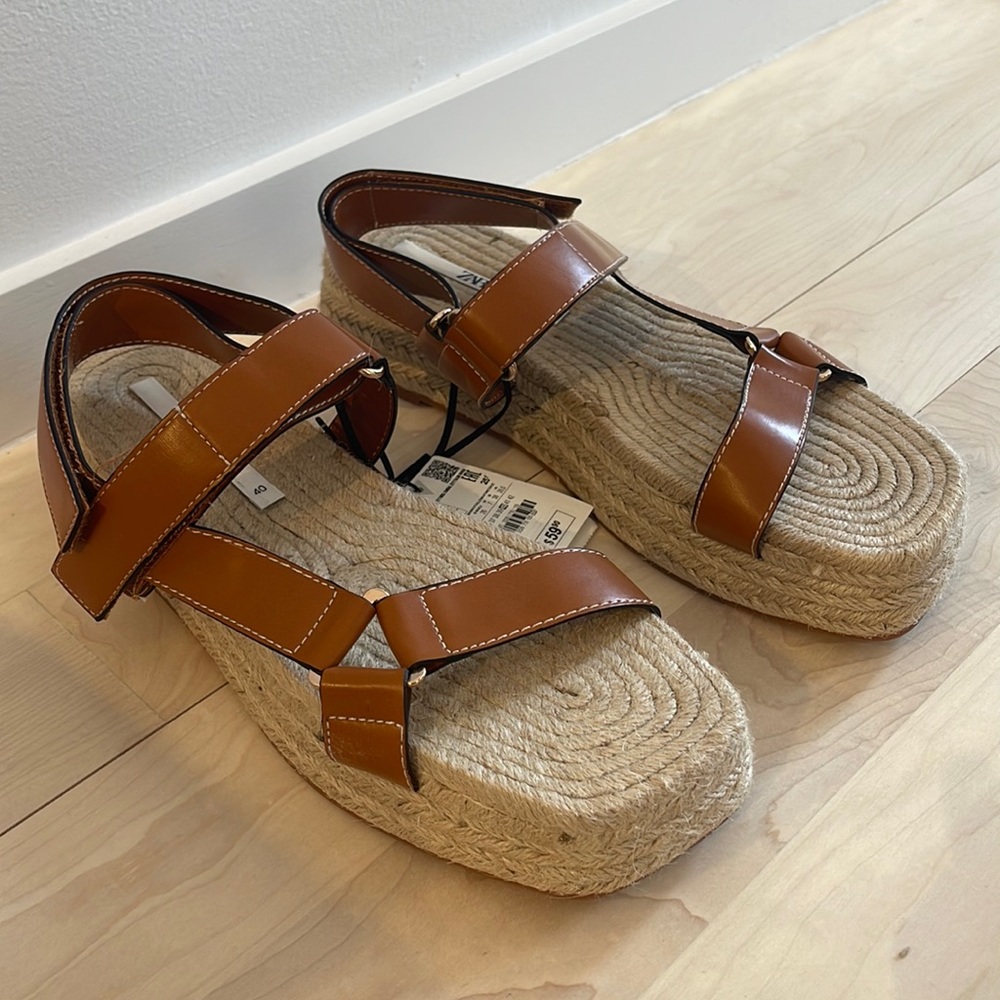 Brand NEW Zara Platform Espadrilles size 40.